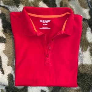 Red Collared Old Navy Shirt